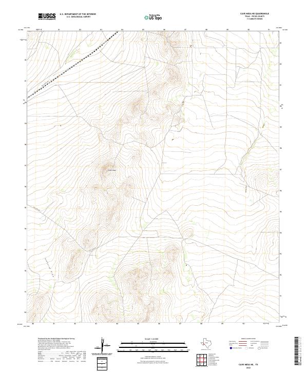 Cave Mesa NE topographic map thumbnail