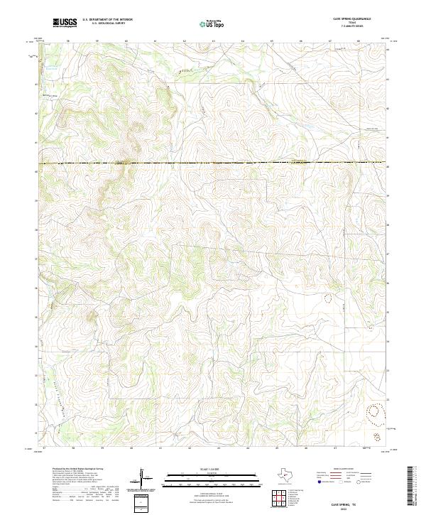 Cave Spring topographic map thumbnail