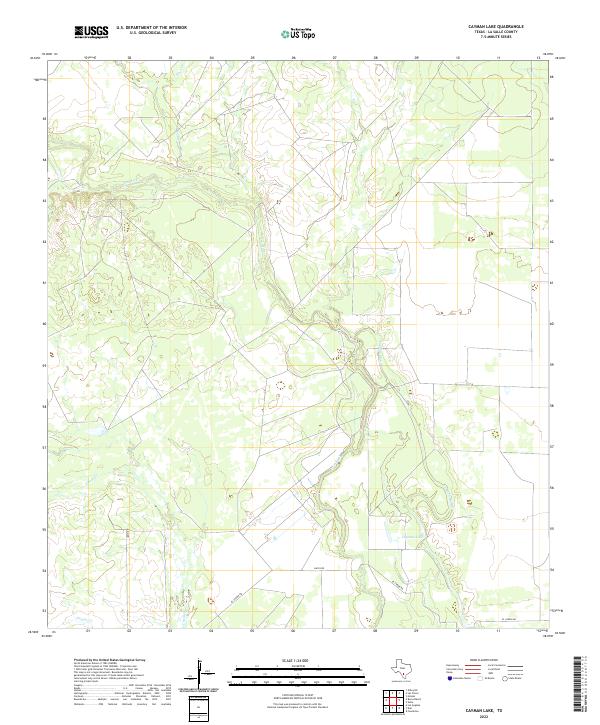 Cayman Lake topographic map thumbnail