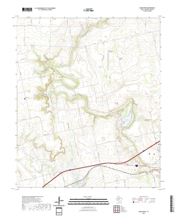 Cedar Bend topographic map thumbnail