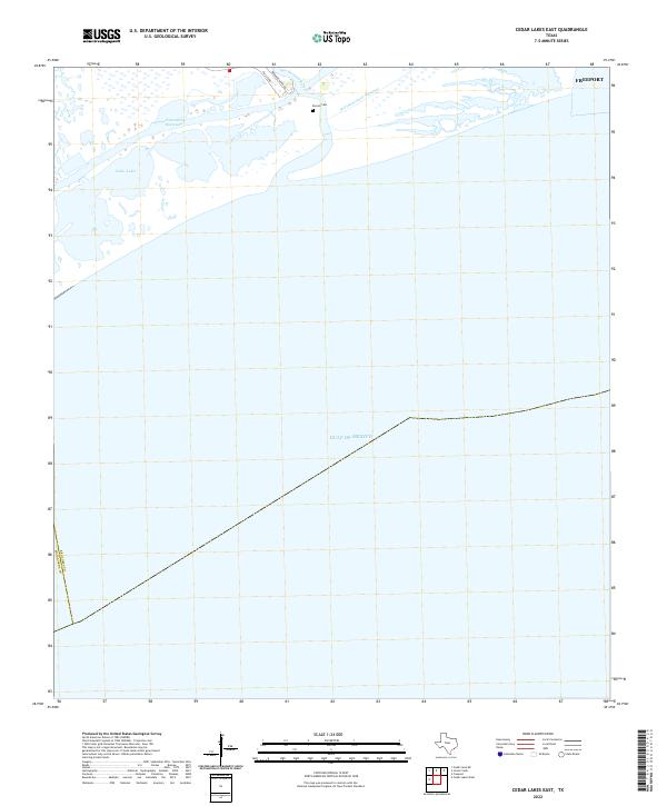 Cedar Lakes East 2022 topographic map thumbnail