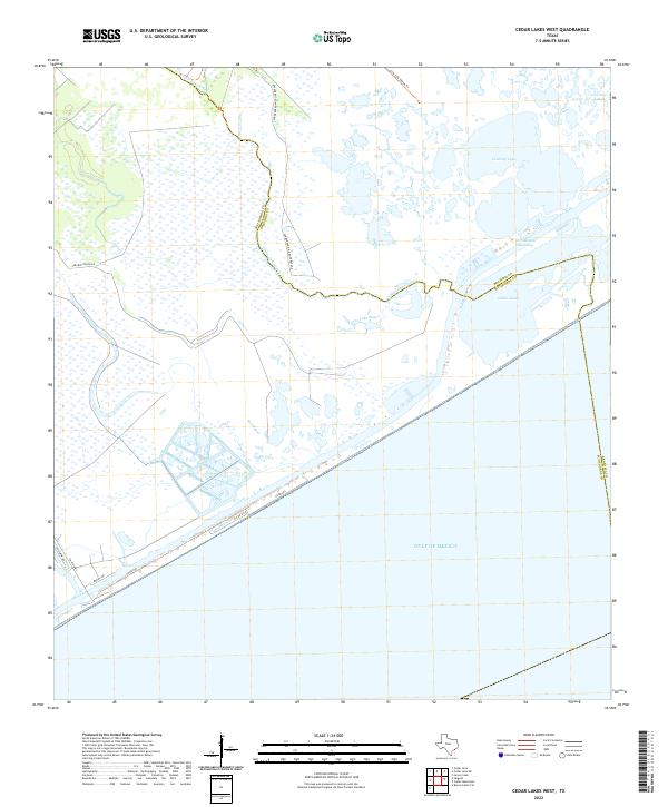 Cedar Lakes West 2022 topographic map thumbnail