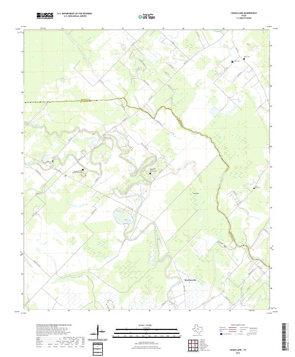Cedar Lane topographic map thumbnail