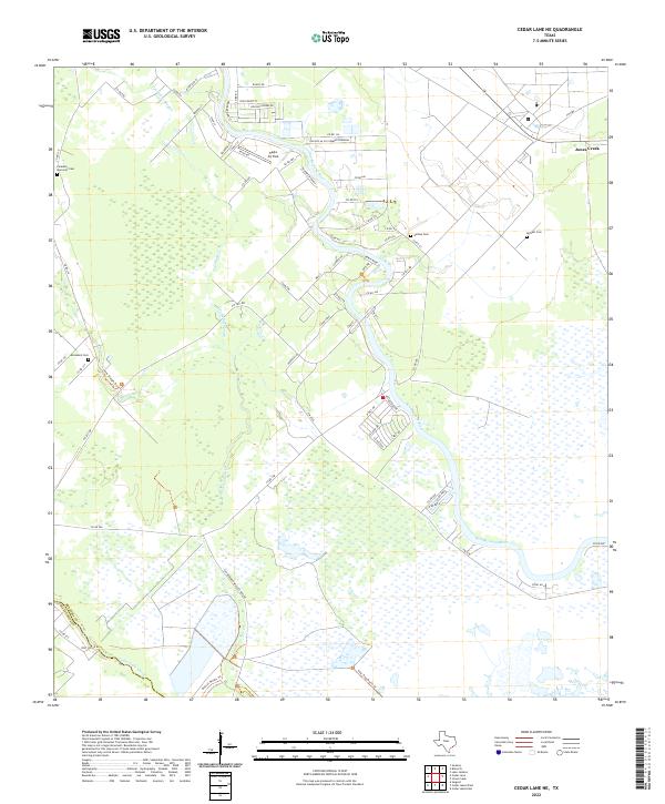 Cedar Lane NE topographic map thumbnail
