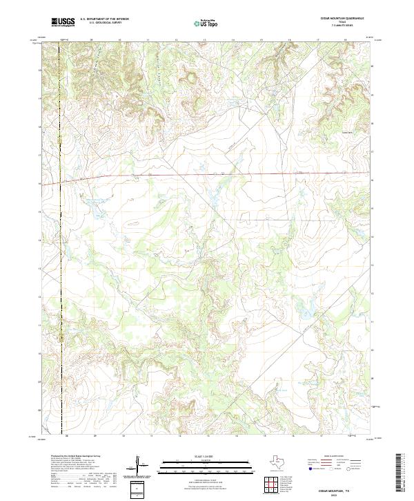 Cedar Mountain topographic map thumbnail