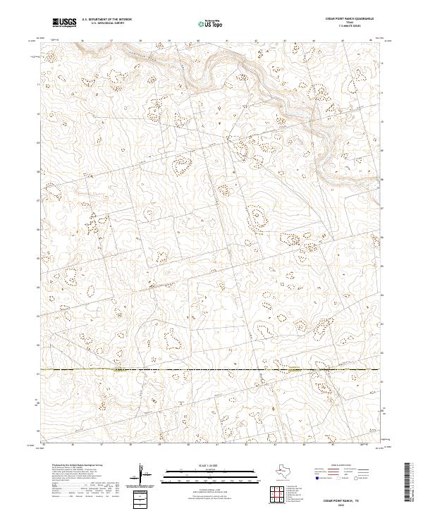 Cedar Point Ranch topographic map thumbnail