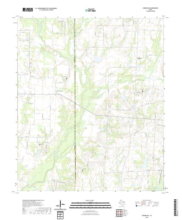 Cedarvale topographic map thumbnail