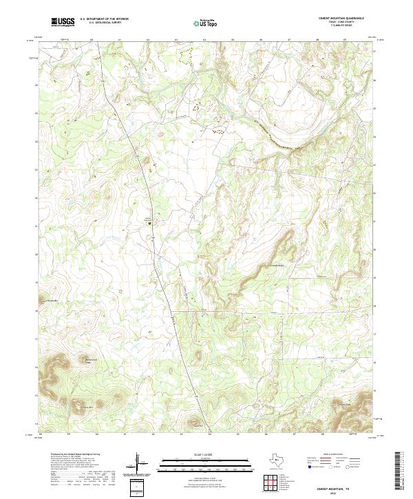 Cement Mountain topographic map thumbnail