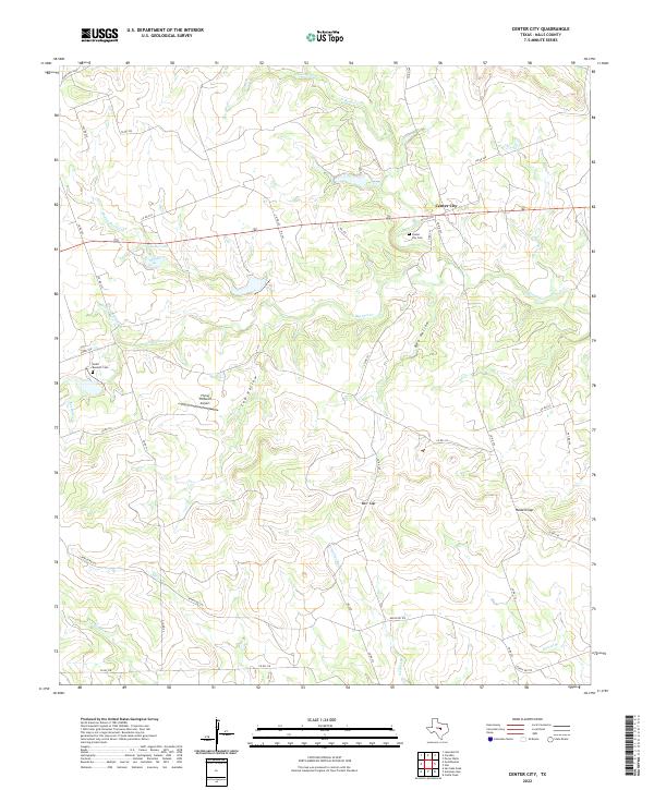 Center City topographic map thumbnail