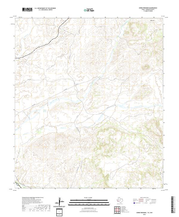Cerro Redondo topographic map thumbnail