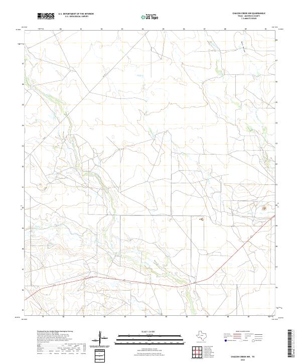 Chacon Creek NW topographic map thumbnail