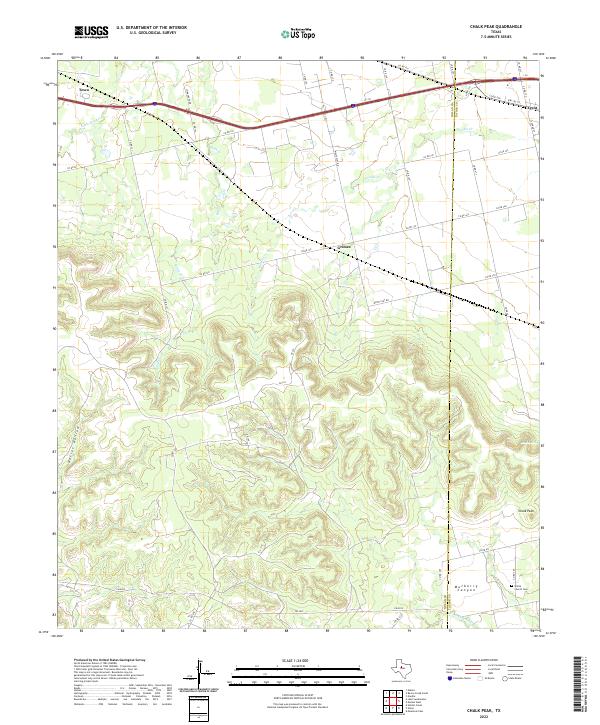 Chalk Peak topographic map thumbnail
