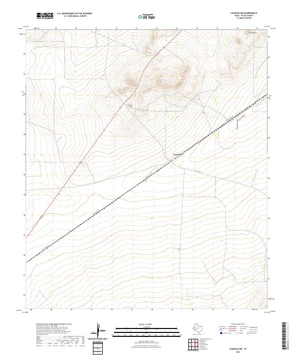 Chancellor topographic map thumbnail