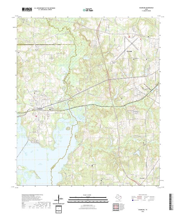 Chandler topographic map thumbnail