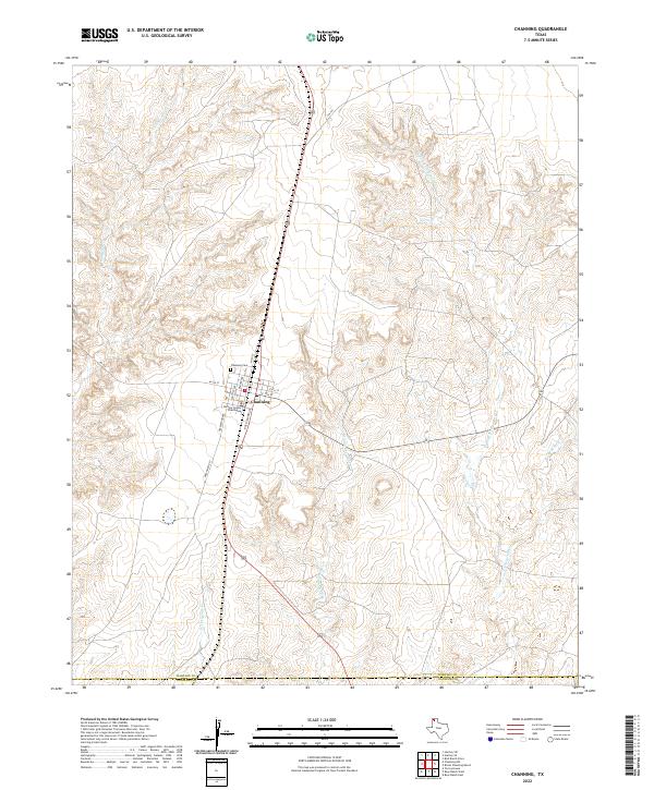 Channing topographic map thumbnail