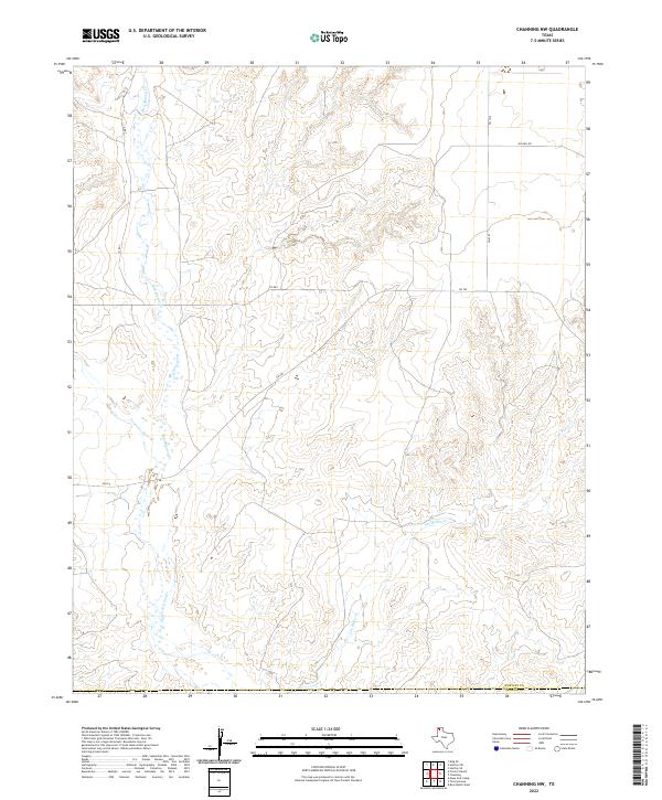 Channing NW topographic map thumbnail