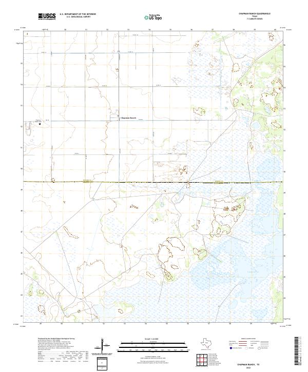 Chapman Ranch topographic map thumbnail