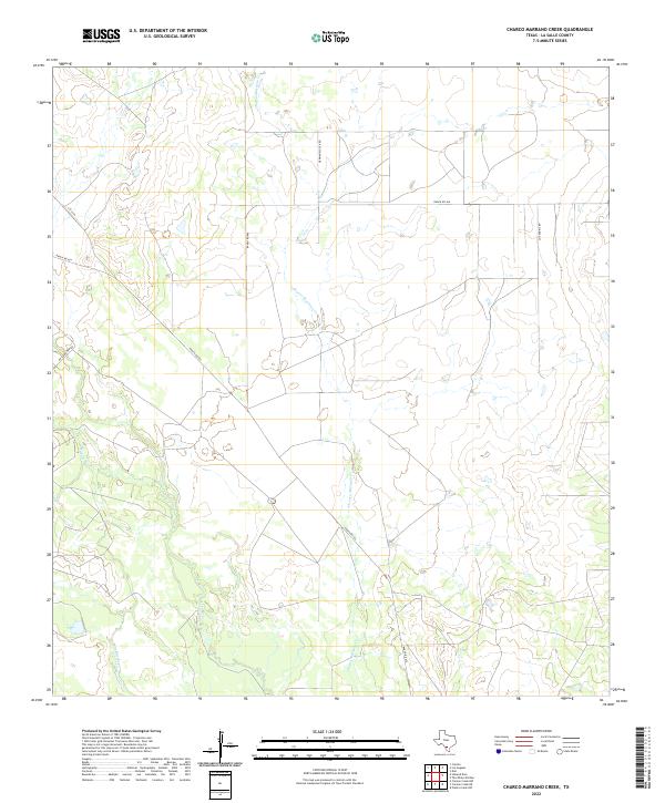 Charco Marrano Creek topographic map thumbnail