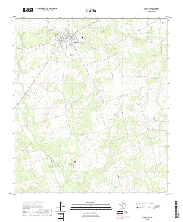 Charlotte topographic map thumbnail