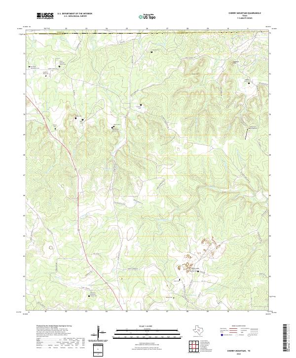 Cherry Mountain topographic map thumbnail