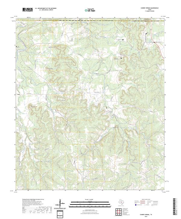 Cherry Spring topographic map thumbnail