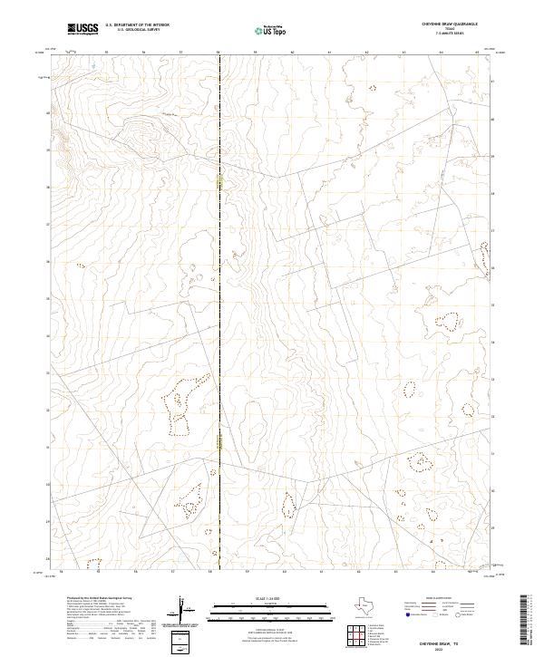 Cheyenne Draw topographic map thumbnail