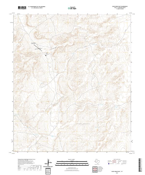 Chico Draw East topographic map thumbnail