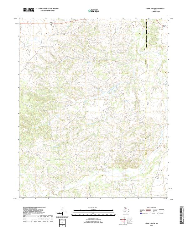China Canyon topographic map thumbnail