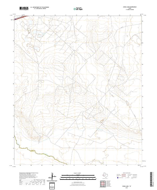 China Lake topographic map thumbnail