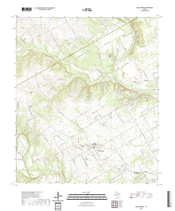 China Springs topographic map thumbnail