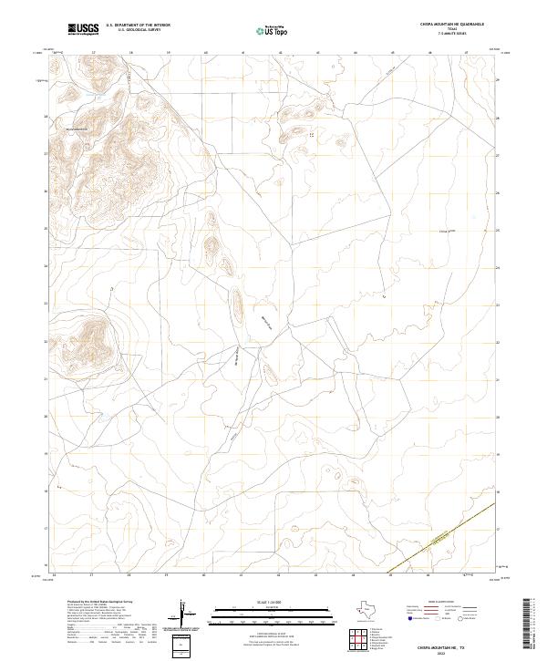 Chispa Mountain NE topographic map thumbnail