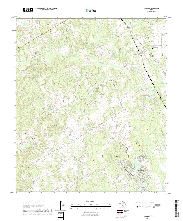 Chriesman topographic map thumbnail