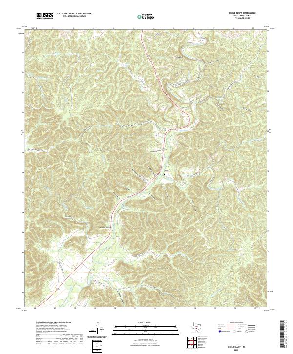 Circle Bluff topographic map thumbnail