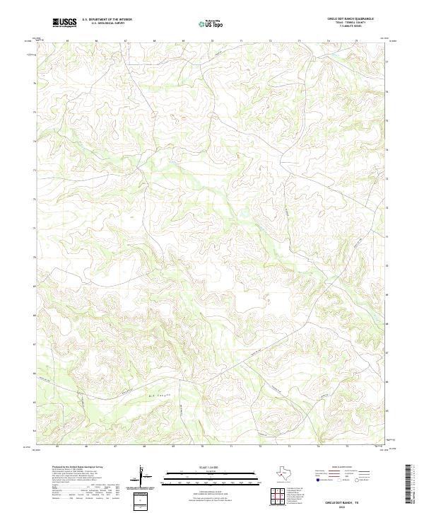 Circle Dot Ranch topographic map thumbnail