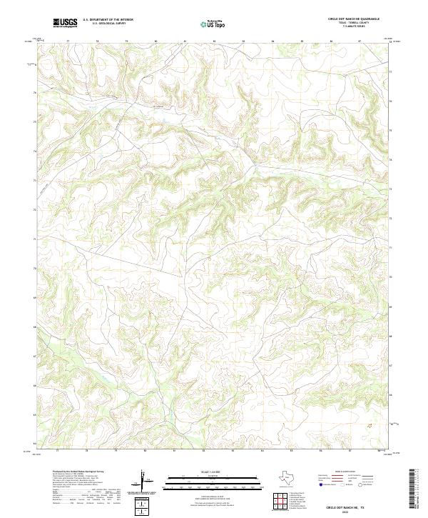 Circle Dot Ranch NE topographic map thumbnail