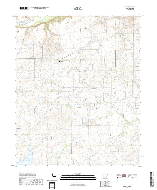 Clara topographic map thumbnail