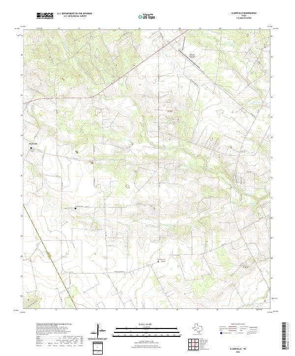 Clareville topographic map thumbnail