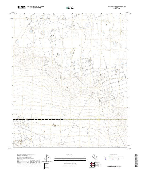 Clark Brothers Ranch topographic map thumbnail