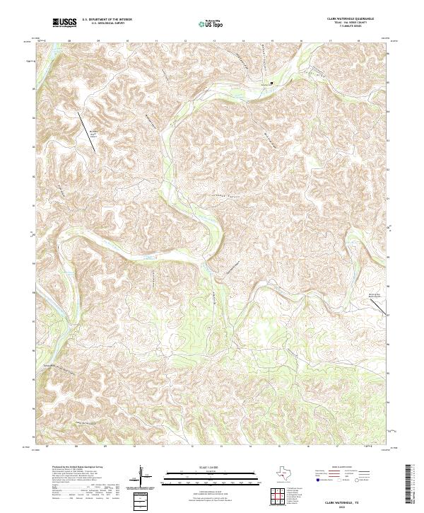 Clark Waterhole topographic map thumbnail