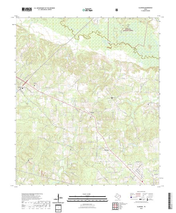 Clawson topographic map thumbnail
