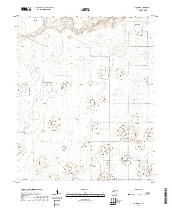 Claytonville topographic map thumbnail