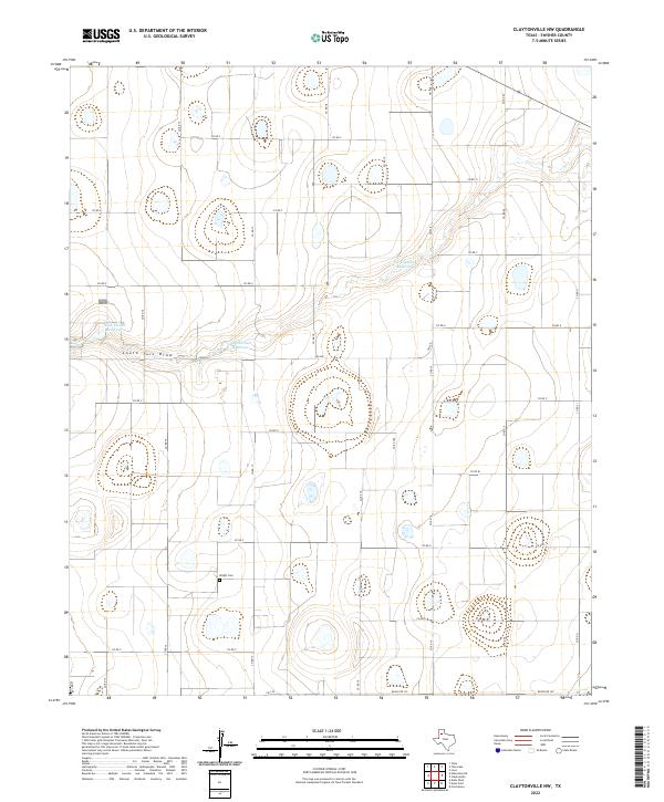 Claytonville NW topographic map thumbnail