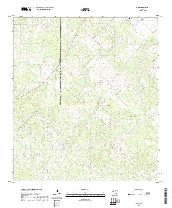 Clegg topographic map thumbnail