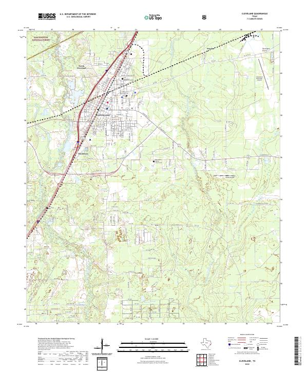 Cleveland topographic map thumbnail