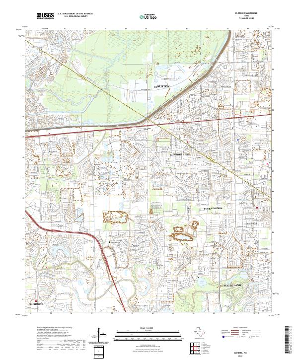 Clodine topographic map thumbnail