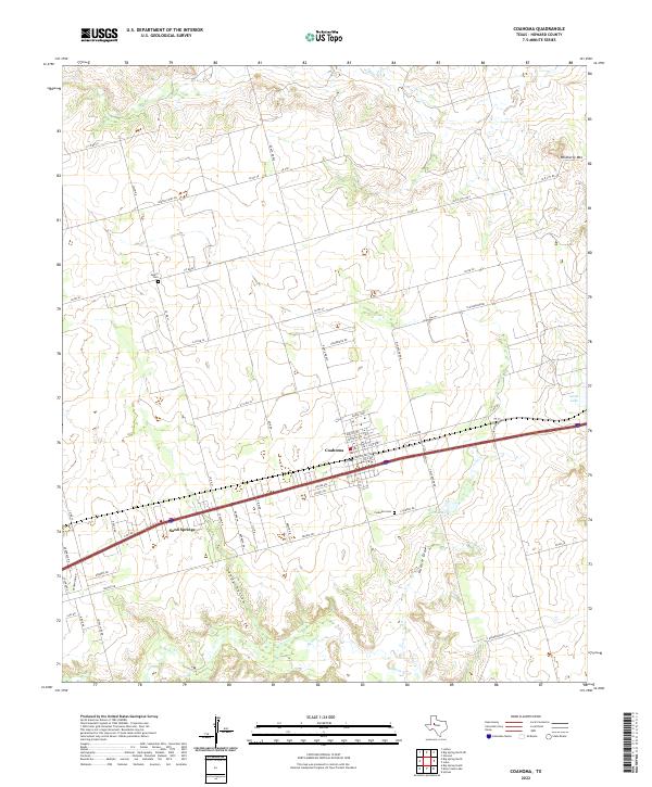 Coahoma topographic map thumbnail