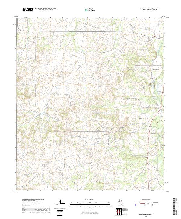 Cold Creek Spring topographic map thumbnail