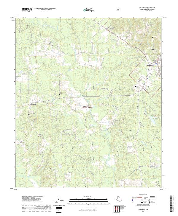Coldspring topographic map thumbnail