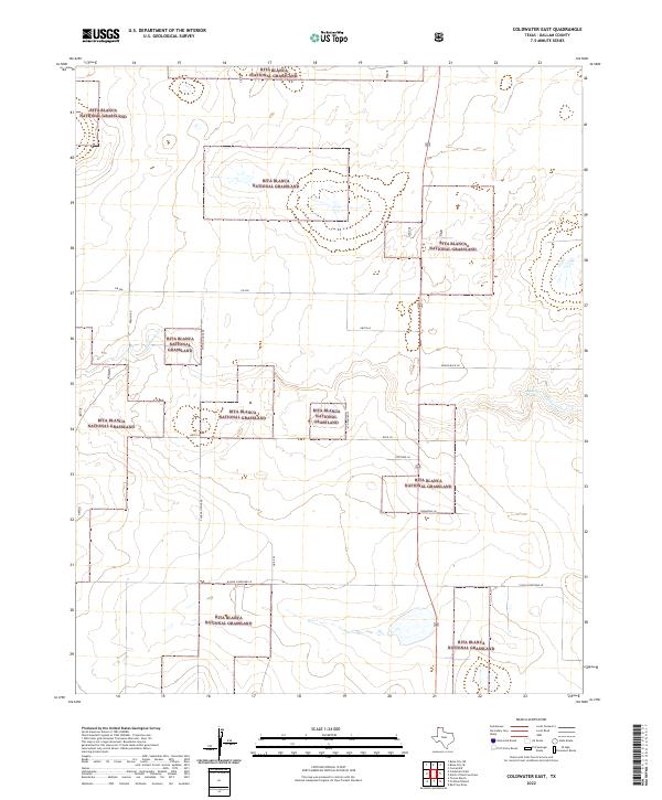 Coldwater East topographic map thumbnail