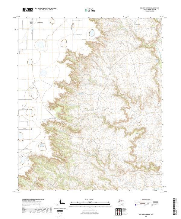 Collett Springs topographic map thumbnail